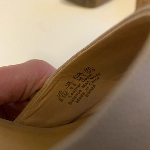 Franco Sarto Wood Block open toe heels - Picture 7 of 8